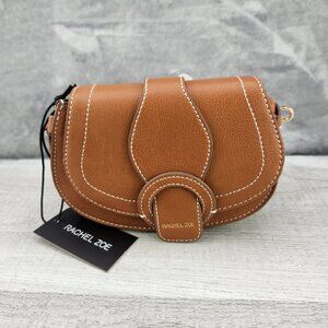 Rachel Zoe Edessi Crossbody & Belt Bag Saddle Brown Vegan Leather  NWT